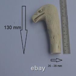 Eagle Head Carving 130mm Length Handle H1159 in Antler Bali Hand Carved