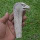 Eagle Head Carving 130mm Length Handle H1164 In Antler Bali Hand Carved