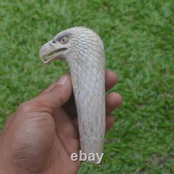 Eagle Head Carving 130mm Length Handle H1164 in Antler Bali Hand Carved