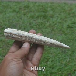 Eagle Head Carving 142mm Length Handle H969 in Antler Bali Hand Carved