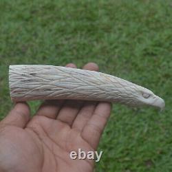 Eagle Head Carving 150mm Length Handle H970 in Antler Bali Hand Carved