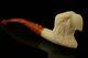 Eagle Head Hand Carved Block Meerschaum Pipe With Custom Case 10747