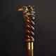 Eagle Head Hand Carved Handmade Handle Wooden Walking Stick Hiking Designer