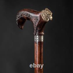 Eagle Walking Stick, Wooden Cane for Gift, Hand Carved Handmade Hiking Stick
