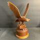 Eagle Wood Carving/signed Hersh/dated/number 1/walnut Wood/hand Carving/hawk