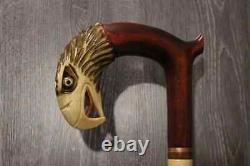 Eagle Wooden Cane Walking Stick Support Canes Handle Handmade Hand Carved New