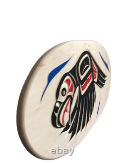 Eagle in Mid-Flight hand-carved from basswood Aboriginal Art, West Coast