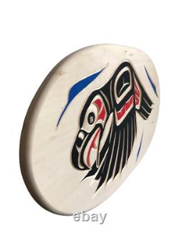 Eagle in Mid-Flight hand-carved from basswood Aboriginal Art, West Coast