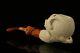 Eagle's Claw Hand Carved Block Meerschaum Pipe In Custom Case 9163