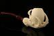 Eagle's Claw Hand Carved Block Meerschaum Pipe With Case 10298