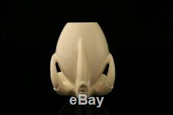Eagle's Claw Hand Carved BLOCK Meerschaum Pipe with CASE 10298