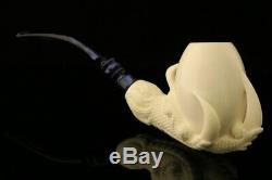 Eagle's Claw Hand Carved BLOCK Meerschaum Pipe with CASE 10366