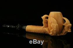 Eagle's Claw Hand Carved Block Meerschaum Pipe by Kenan in case 11423