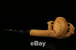 Eagle's Claw Hand Carved Block Meerschaum Pipe by Kenan in case 11423