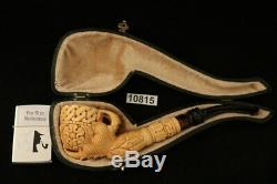Eagle's Claw Hand Carved Block Meerschaum Pipe by Mesut with case 10815