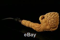 Eagle's Claw Hand Carved Block Meerschaum Pipe by Mesut with case 10815