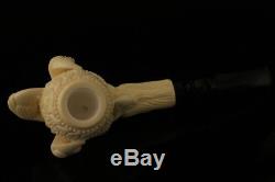 Eagle's Claw Hand Carved Block Meerschaum Pipe by Tekin in a fitted case 8097