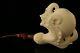 Eagle's Claw Hand Carved Block Meerschaum Pipe In Case 8712r
