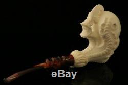Eagle's Claw Hand Carved Block Meerschaum Pipe in CASE 8712r