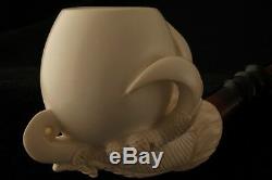 Eagle s Claw Hand Carved Block Meerschaum Pipe in a fitted CASE 3519 pipa NEW