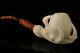 Eagle's Claw Hand Carved Block Meerschaum Pipe In A Fitted Case 8298