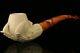 Eagle's Claw Hand Carved Block Meerschaum Pipe With A Custom Case 10742