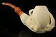 Eagle's Claw Hand Carved Block Meerschaum Pipe With A Custom Case 10771