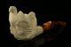Eagle's Claw Hand Carved Block Meerschaum Pipe With Custom Case 10940