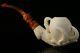 Eagle's Claw Hand Carved Block Meerschaum Pipe With Custom Case 11272