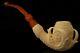 Eagle's Claw Hand Carved Block Meerschaum Pipe With Custom Case 12754
