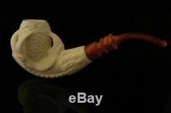 Eagle's Claw Hand Carved Meerschaum Pipe by Emin Brothers in case 8246