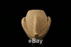 Eagle's Claw Hand Carved by I. Baglan Meerschaum Pipe in CASE 10379