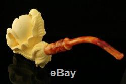 Eagle's Claw Hand Carved by KUDRET Block Meerschaum Pipe in a fitCase 9878