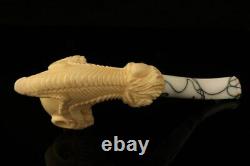 Eagle's Claw Meerschaum Pipe Hand Carved by Kenan with custom case 12300