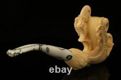 Eagle's Claw Meerschaum Pipe Hand Carved by Kenan with custom case 12300