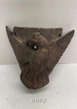 Early-Mid 20th Century Hand Carved Eagle Mask, Hidalgo-Mexico Region
