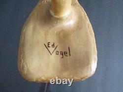 Ed Vogel Hand Carved Wooden Cane 36 Subject Bald Eagle Walking Stick USA