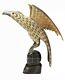 Exceptional Mid Century Hand Carved Horn Eagle / Hawk Bird Sculpture Rare