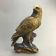Exquisite Chinese Brass Old Hand-carved Eagle Sculpture Statue