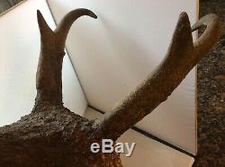 Folkart Antelope Mount-hand Carved By Grey Eagle