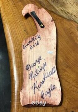 HUMMINGBIRD EAGLE Original George MATILPI Hand Carved signed Wall Hanging