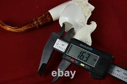 Hand Carved Eagle Figure, Unsmoked Pipe, Block Meerschaum