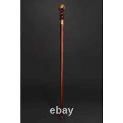 Hand Carved Eagle Foot Head Handle Wooden Walking Stick Walking Cane Handmade