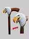 Hand Carved Eagle Head Handle Wooden Walking Stick Bird Walking Handmade Cane1