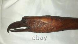 Hand Carved Eagle Head Native American Style Flute by Woodpecker Creations