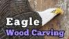 Hand Carved Eagle On Barnwood Shelf
