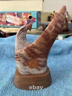 Hand Carved Onyx Eagle Native American