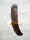 Hand Carved Soaring Bald Eagle Wall Art Wood Chainsaw Realistic Carving Lodge