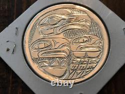 Hand Carved Tlingit Silver 1 Ounce Medallion Eagle Gene Chilton Juneau Alaska