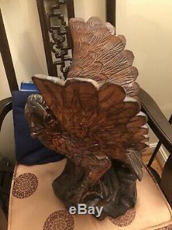 Hand Carved Wood Eagle 20